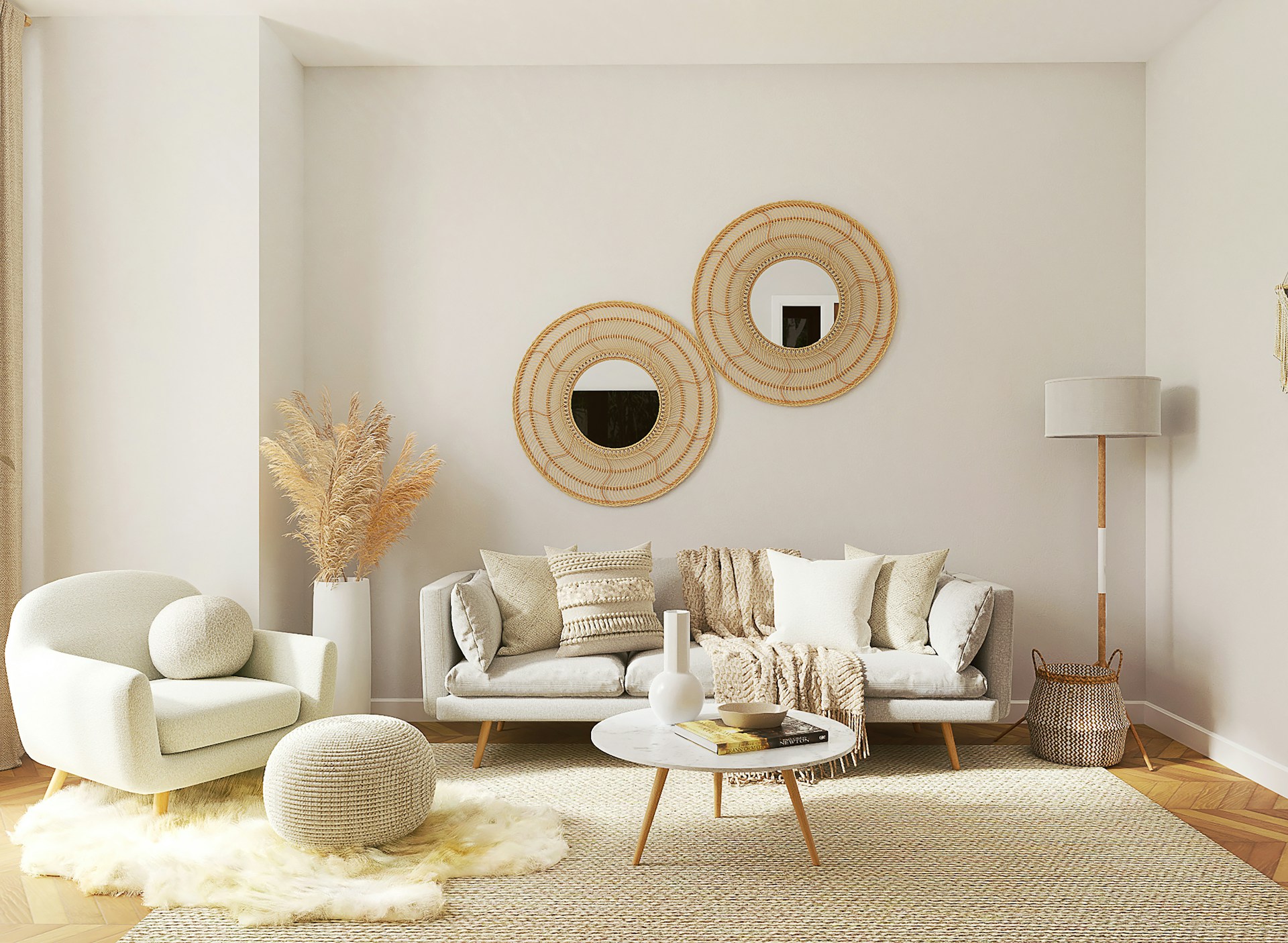 Beautiful clean living room in a Shenandoah Valley home
